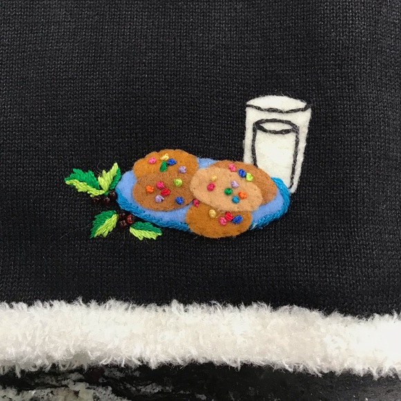 Vintage Michael Simon Christmas Cardigan ~ Women’s Large - Picture 3 of 12